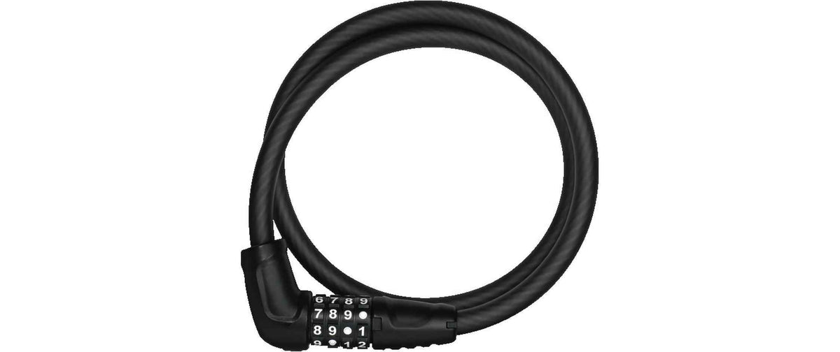 Abus Numerino 5410C Zahlenschloss mit schwarzem Kabel und dreistelligem Zahlencode