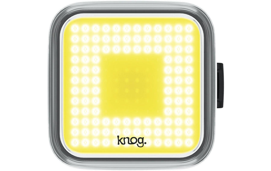 knog. Velolampe Blinder Square Vorne, Schwarz