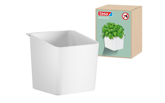 tesa Kräutertopf Set Grau