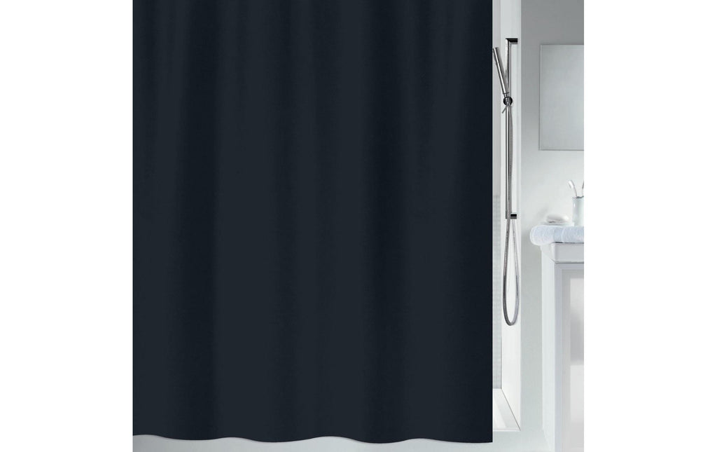 spirella Duschvorhang Primo 180 x 180 cm, Schwarz