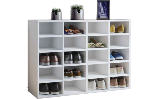 VCM Schuhschrank Hinsol L 20 Fächer Weiss