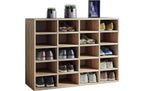 VCM Schuhschrank Hinsol L 20 Fächer Eiche