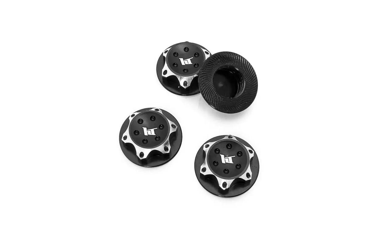 Hobbytech Black Lightweight Radmuttern 17mm 4pcs
