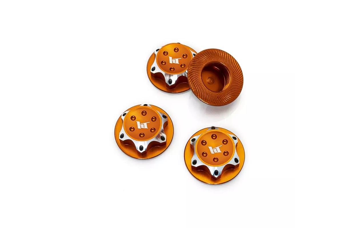 Hobbytech Orange Lightweight Radmuttern17mm 4pcs