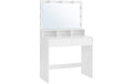 VASAGLE Schminktisch mit Spiegel 80 x 140 cm, Weiss