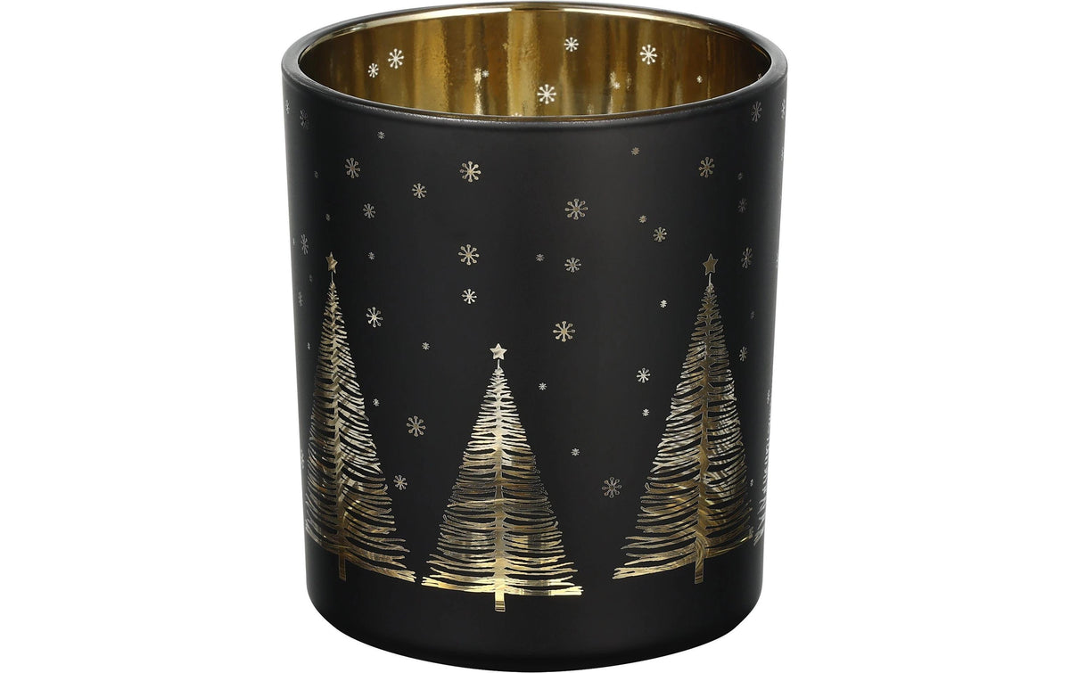 EGLO Weihnachtswindlicht Lukut Ø 8.8 cm, Schwarz/Gold