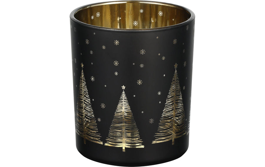 EGLO Weihnachtswindlicht Lukut Ø 8.8 cm, Schwarz/Gold