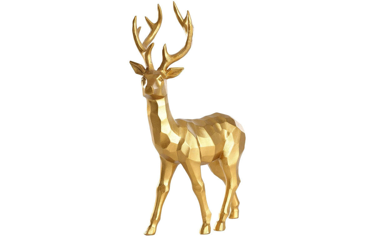 Aufsteller Hirsch Ransiki Silber Polyresin 44 cm
