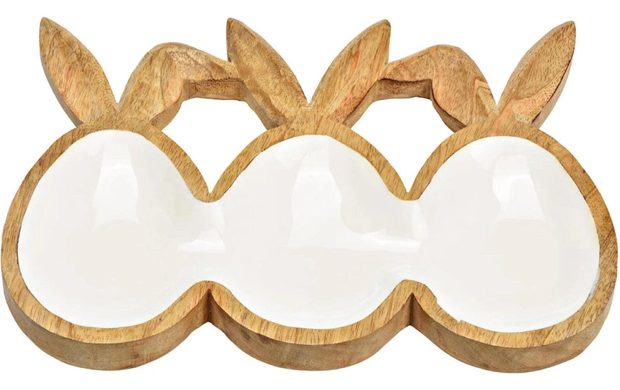 G. Wurm Platte mit Hasenohren 24 x 6 cm