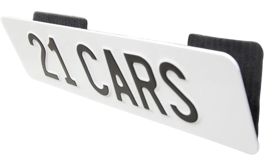 21CARS Klett Wechselschild Nummernschild Mini