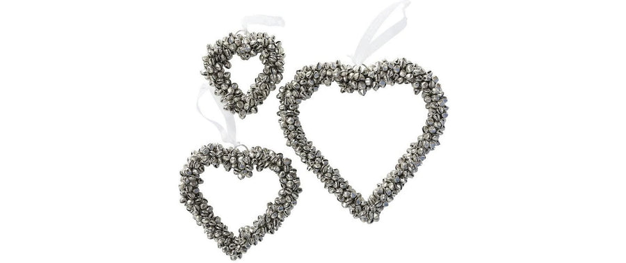 Boltze Weihnachtsschmuck Glöckchen 3 Stück, Silber