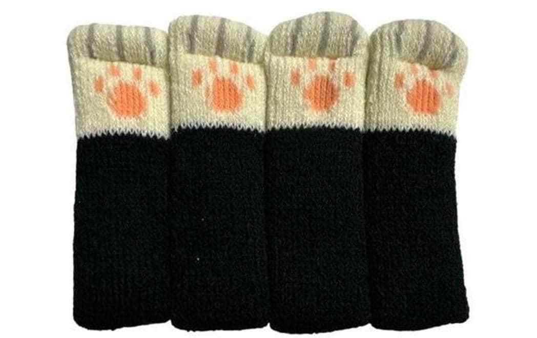 Dameco Bodenschoner Katzenpfoten – Schwarz/Weiss