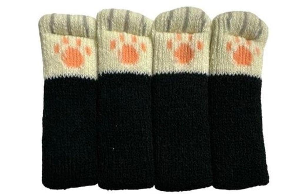 Bodenschoner Katzenpfoten Schwarz/Weiss von Dameco