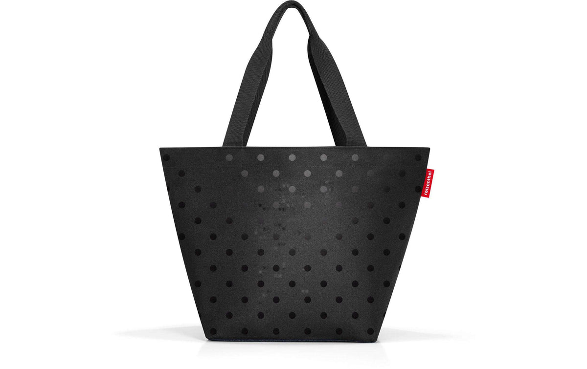 Reisenthel Shopper M in Schwarz mit dezentem Punktmuster