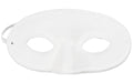 Creativ Company Partyaccessoire Halbmaske Weiss, 10 Stück