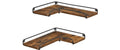 VASAGLE Wandregal in L-Form 40 cm x 29 cm