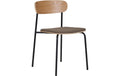 House Nordic Estepona Stuhl 2er Set Braun/Eiche