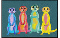 Salonlöwe Fussmatte Rainbow Meerkats