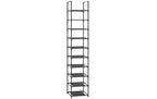Songmics Schuhbregal mit 10 Ablagen Schwarz