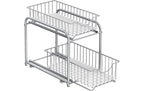 Songmics Küchenregal Organizer, 2 Schublade Silber