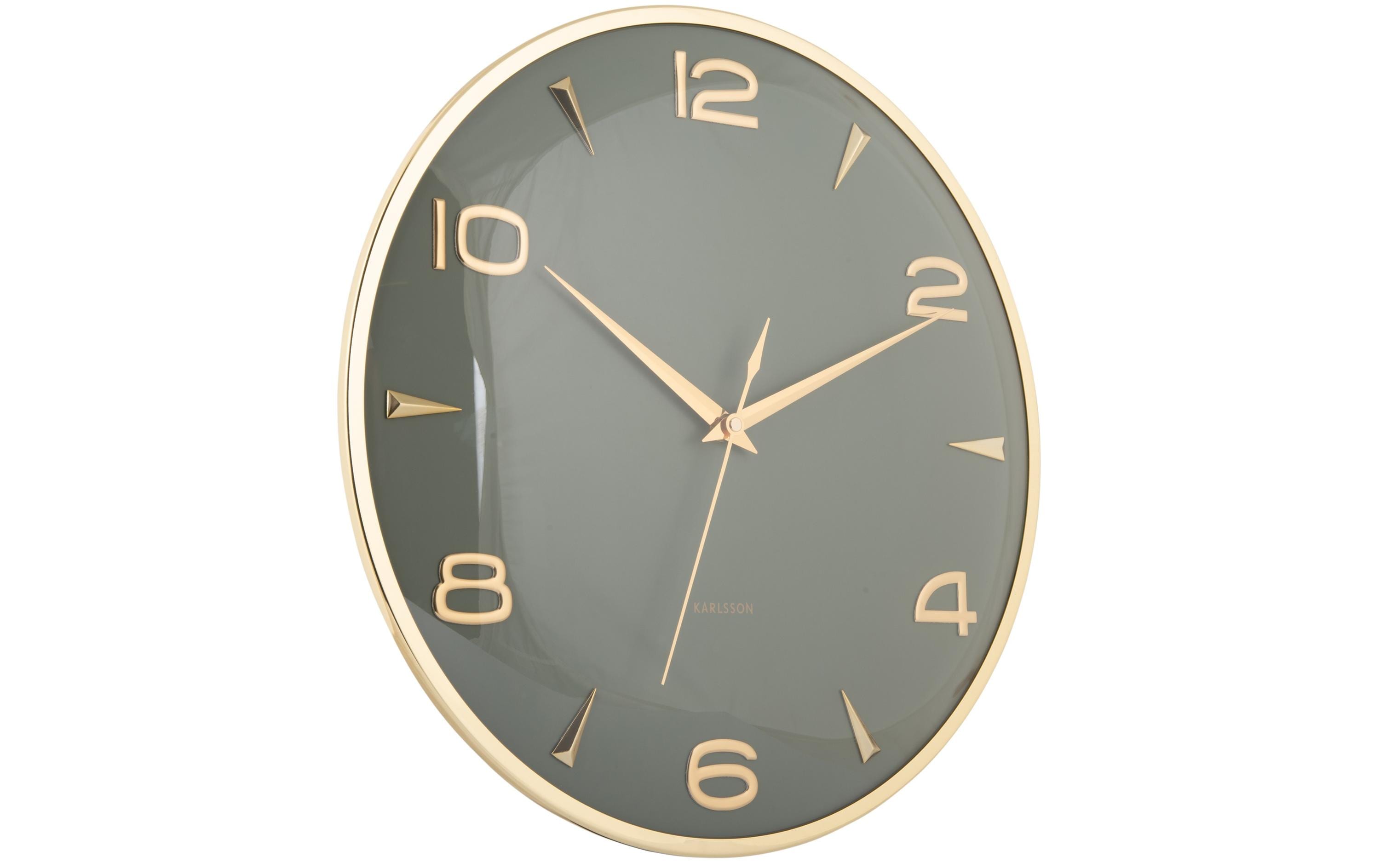 KARLSSON Wanduhr Sienna Glow Exkl. 1 x AA Batterie, Jungle green