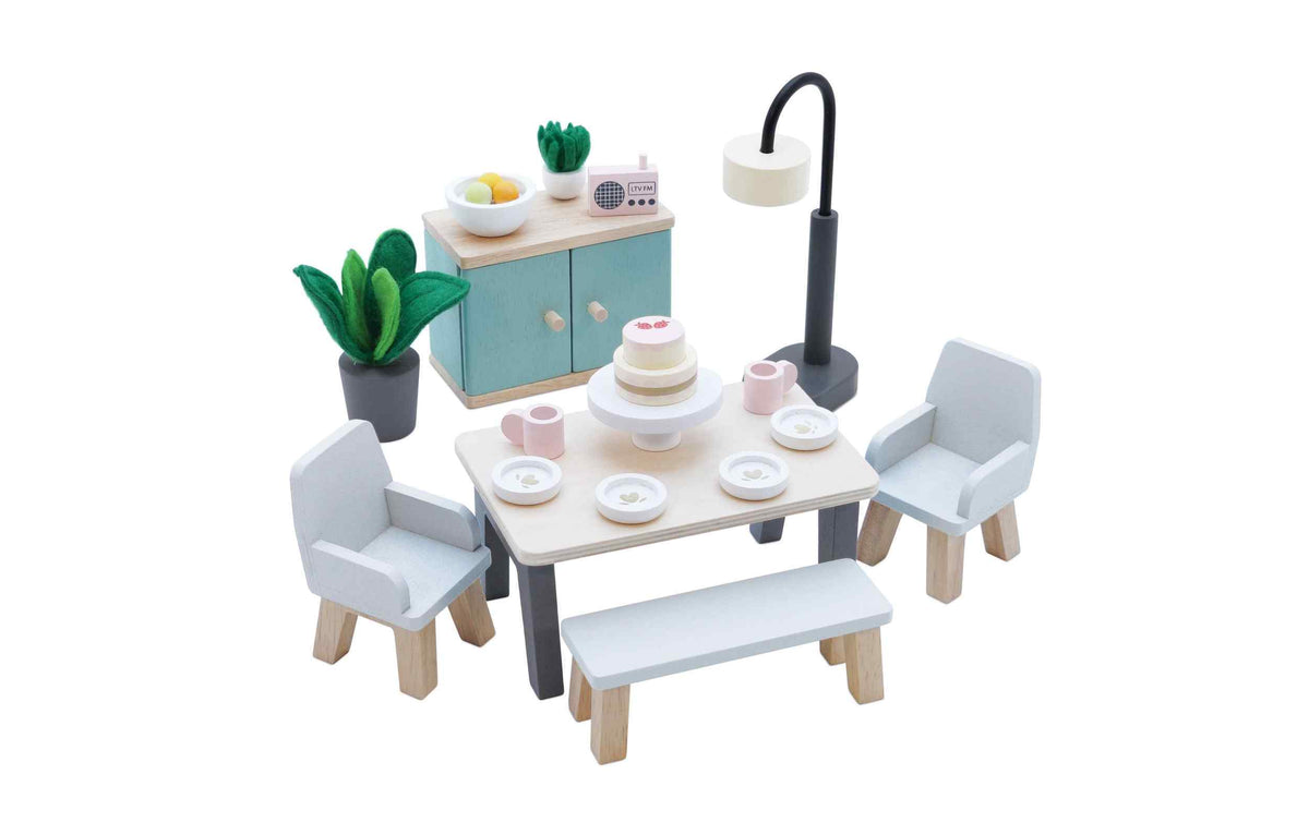 LE TOY VAN Puppenhausmöbel Esszimmer Möbel Set