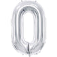 Partydeco Folienballon Zahl 0, 86 Cm, Gold