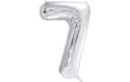 Partydeco Folienballon Zahl 7 gross