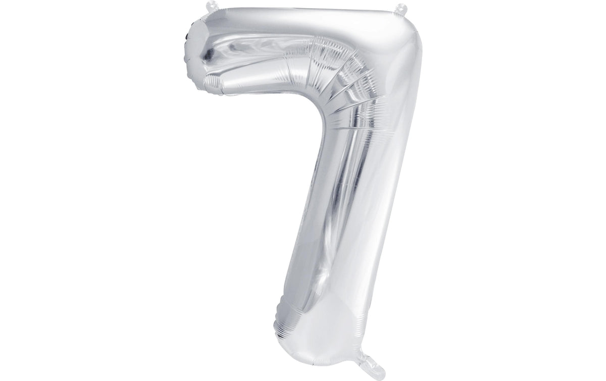 Partydeco Folienballon Zahl 7 gross