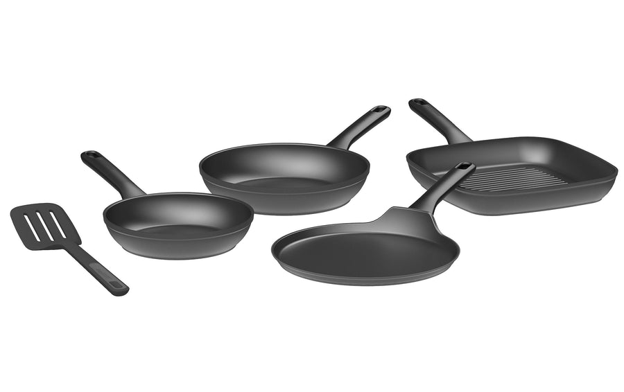BergHOFF Pfannenset Pfannen-Set HELIX AH 4-teilig 28 cm Recycling Aluminium