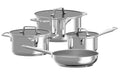 BergHOFF Pfannenset Kochgeschirr-Set HELIX 7-teilig 24 cm Recycling Edelstahl