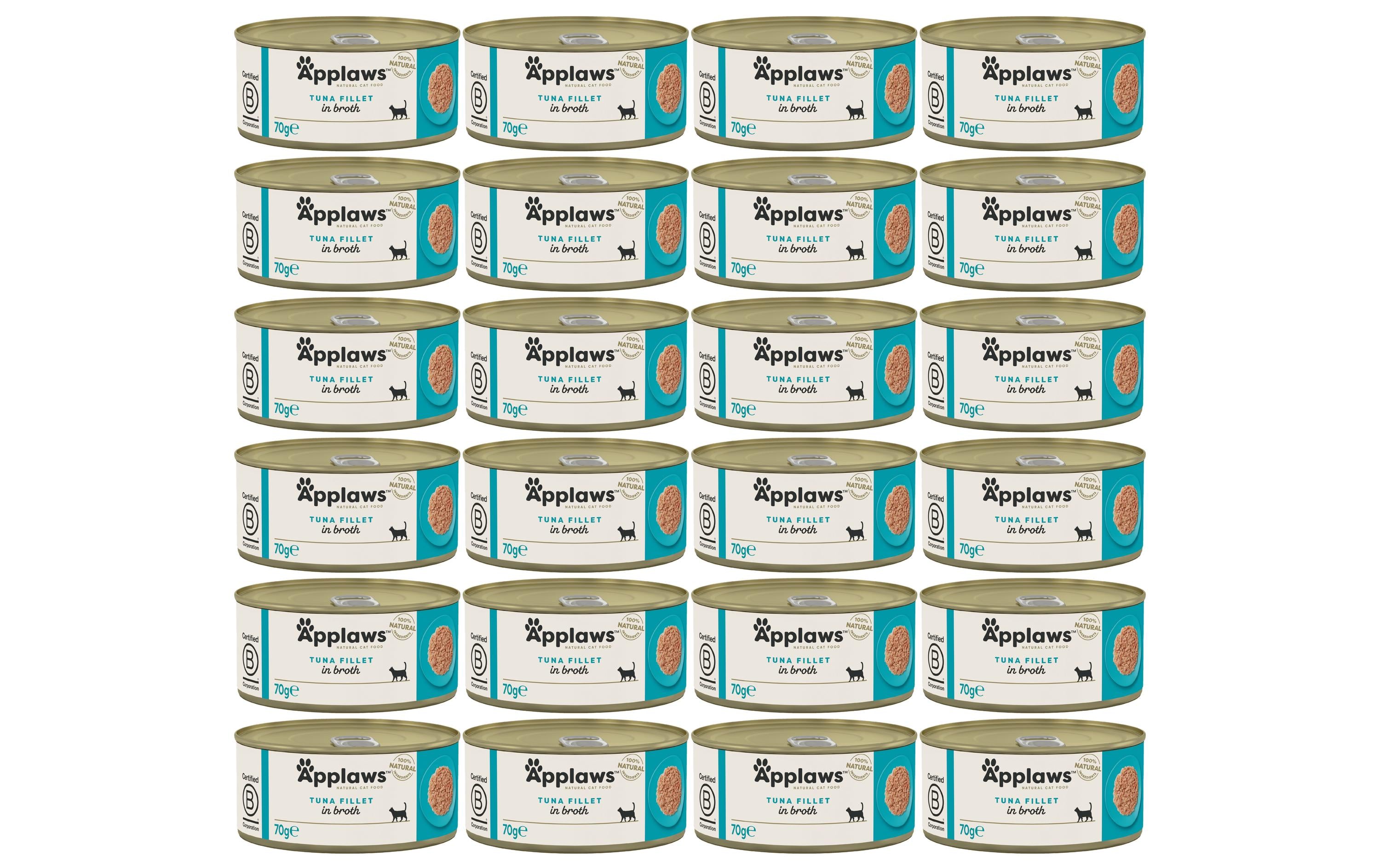 Applaws Nassfutter Dose Thunfischfilet, 24 x 70 g
