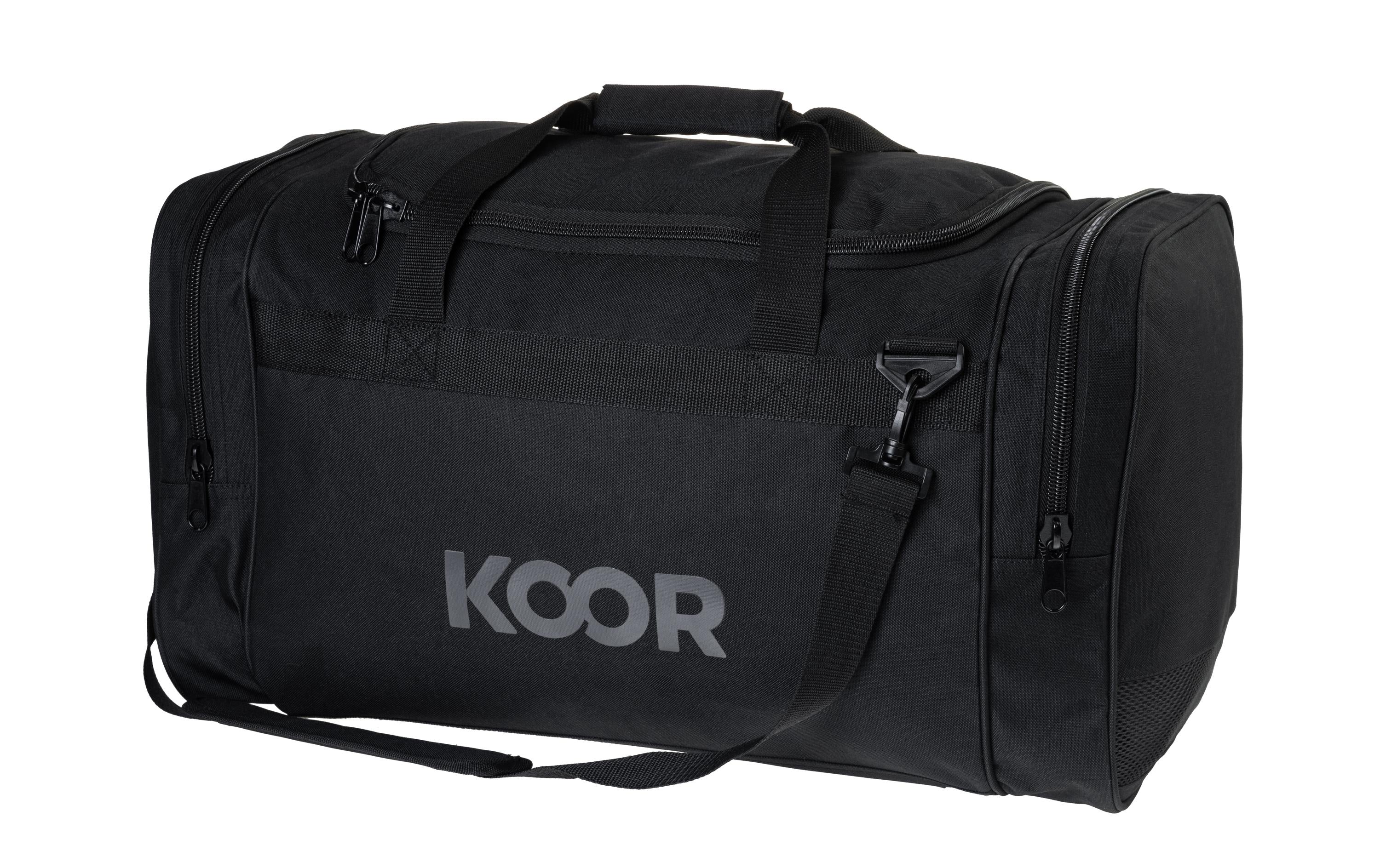 KOOR Sporttasche 55L Schwarz Polyester mit Schuhfach Sport & Freizeit > Freizeit > Zubehör KOOR