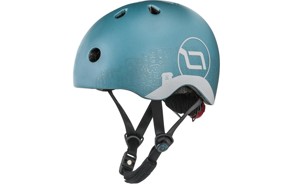 Scoot and Ride Kinderhelm Steel Blau, XXS-S