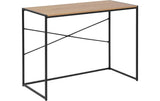 AC Design Bürotisch Seaford schwarz braun 100x45x75 cm(LxBxH)