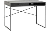 AC Design Bürotisch Seaford schwarz 110x45x75 cm (LxBxH) Esche