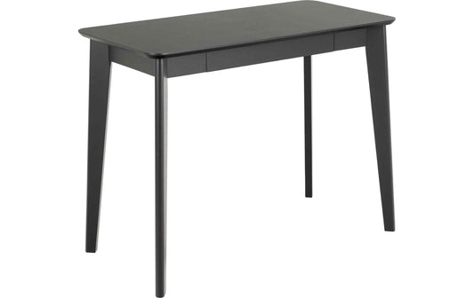 AC Design Bürotisch Roxby schwarz 100x50x75 cm (LxBxH) Eiche