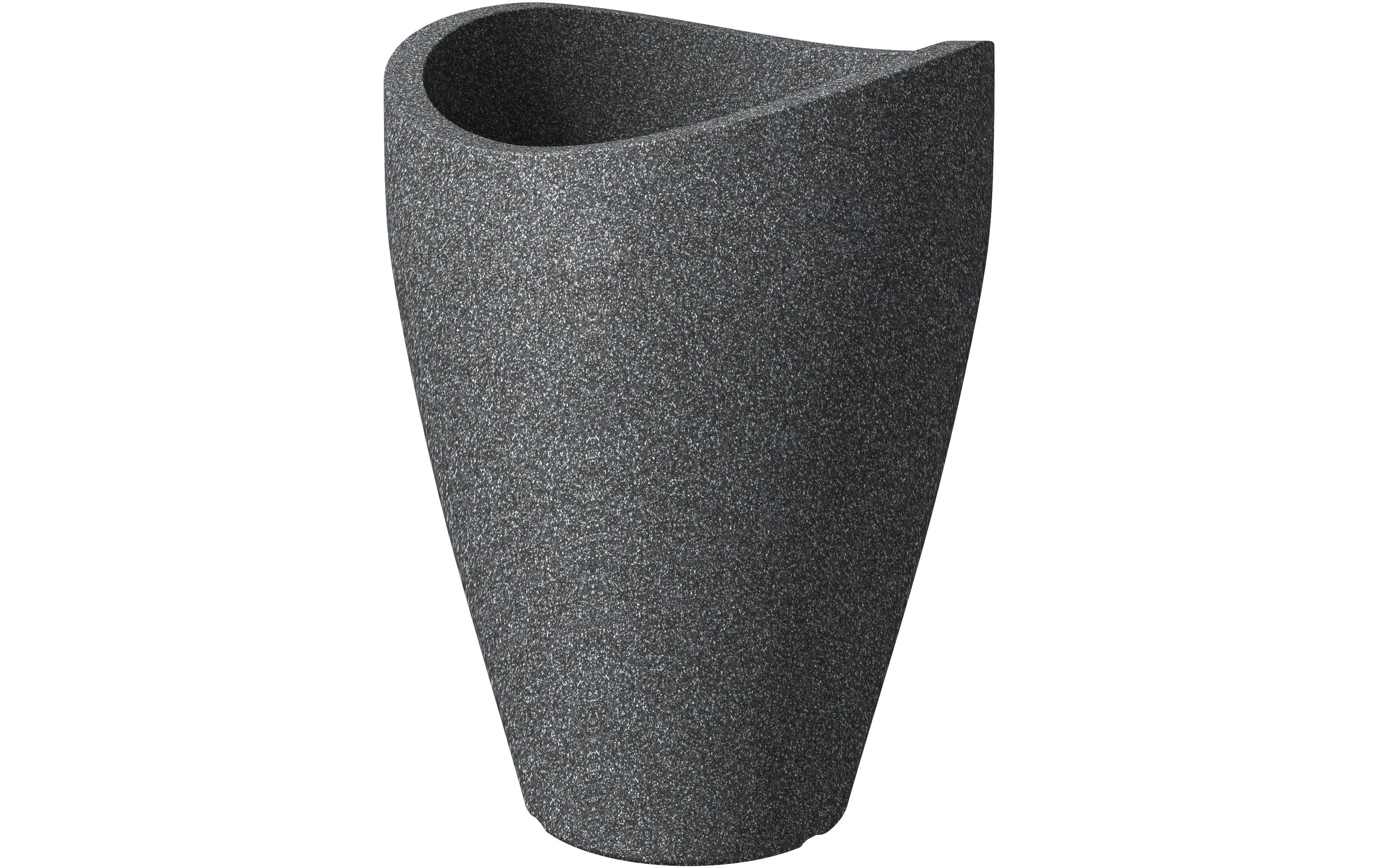 SCHEURICH Blumenvase Granit Schwarz 54 cm Hoch Garten & Outdoor > Pflanzen > Pflanzengefäße scheurich