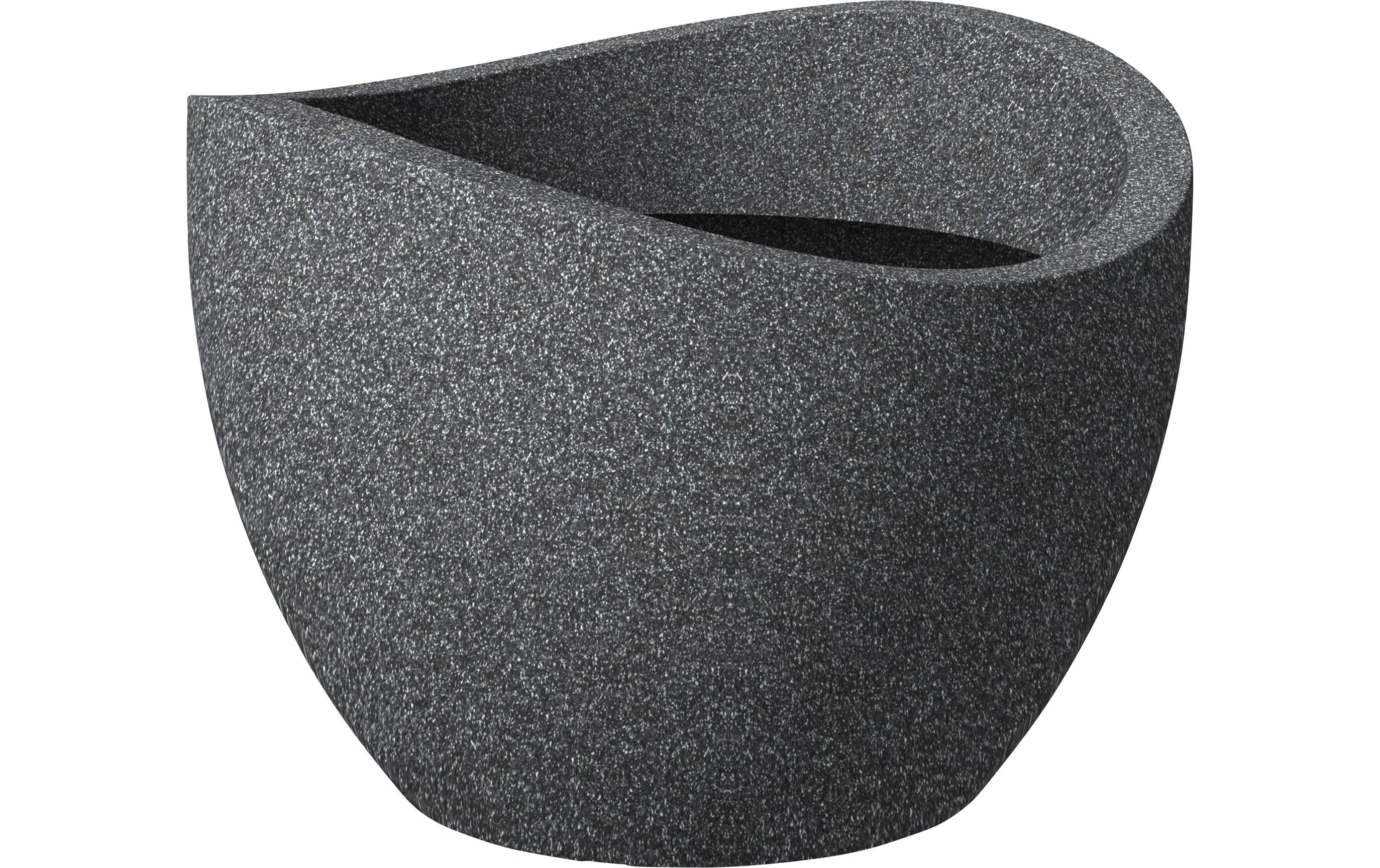 SCHEURICH Wave Globe Pflanzgefäß Granit Schwarz 30/250 Garten & Outdoor > Pflanzen > Pflanzengefäße scheurich