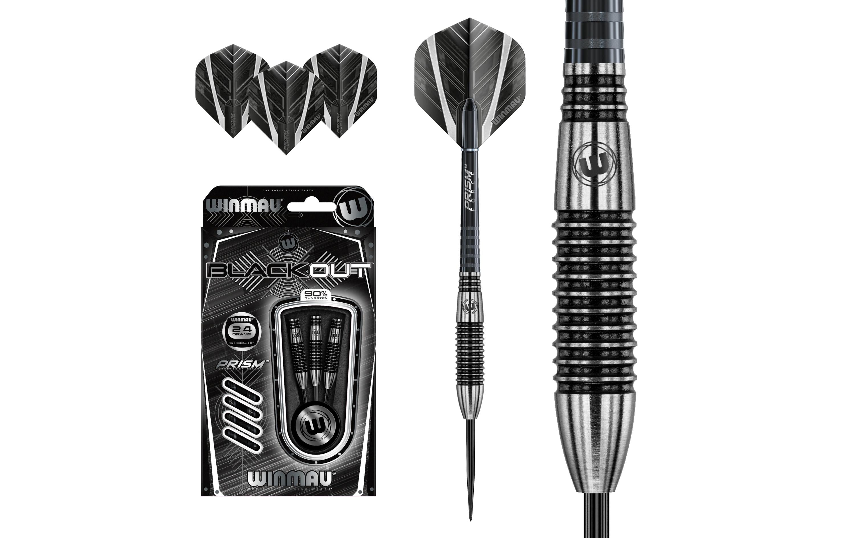 Winmau Steeldart Blackout (1043) 24g 3 Stück
