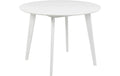AC Design Tisch Roxby Ø 105 x 76 cm, Weiss