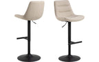 AC Design Barstuhl Adisa 2 Stück Beige
