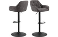 AC Design Barstuhl Brooke 2 Stück Anthrazit