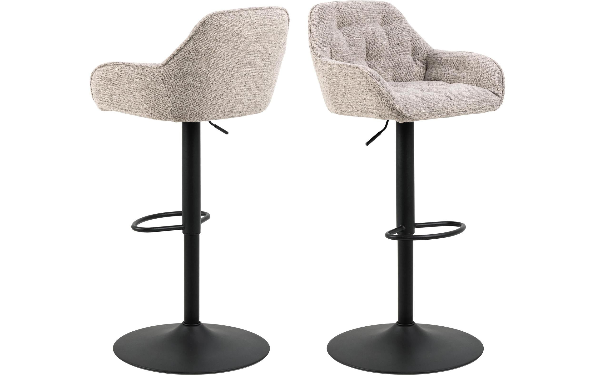 AC Design Barstuhl Brooke 2 Stück Beige