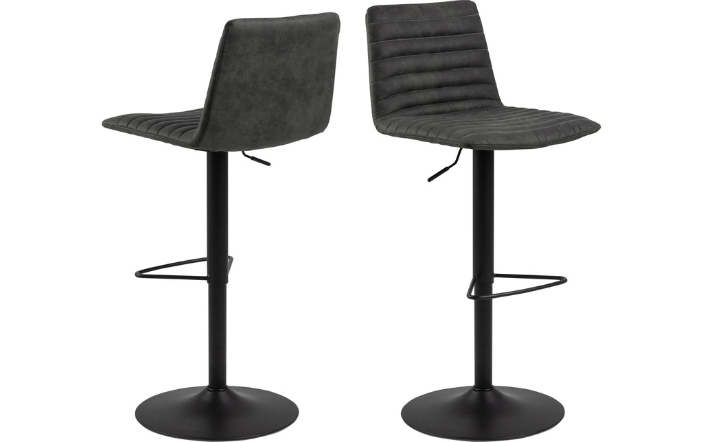 AC Design Barstuhl Kimmy 2 Stück Anthrazit