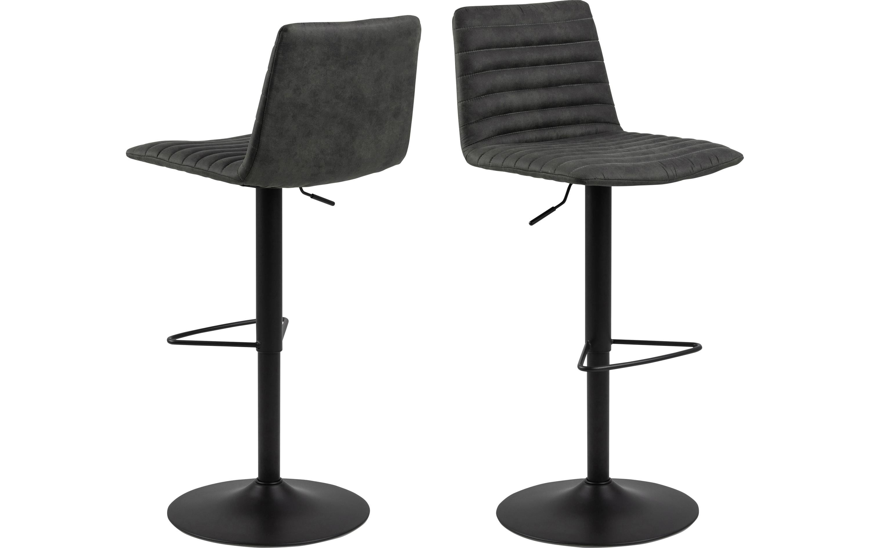AC Design Barhocker Kimmy, 2 Stück, 50 x 110.5 cm, Anthrazit