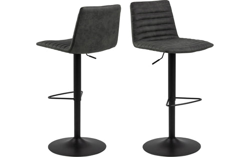 AC Design Barstuhl Kimmy 2 Stück Anthrazit