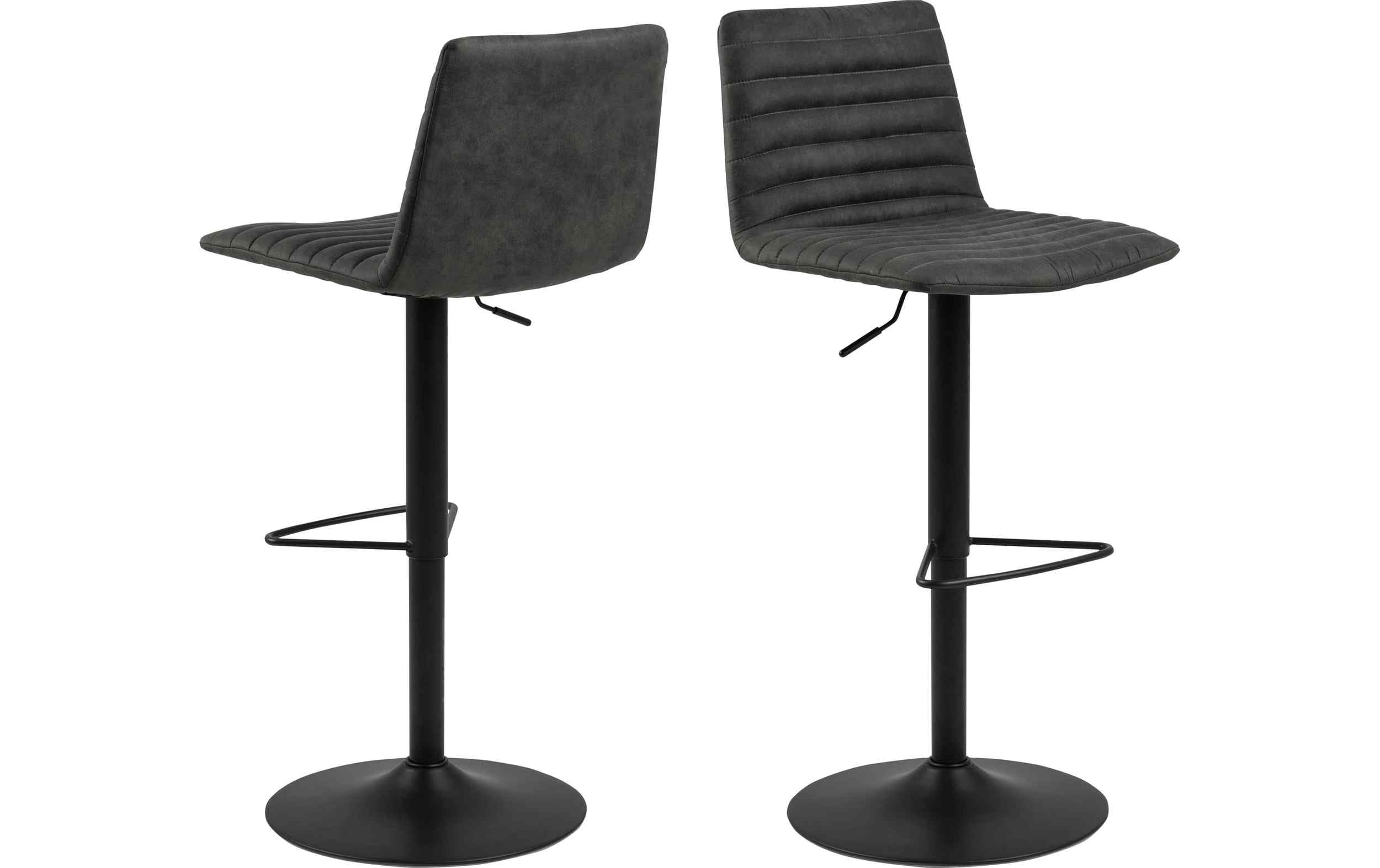 AC Design Barstuhl Kimmy 2 Stück Anthrazit