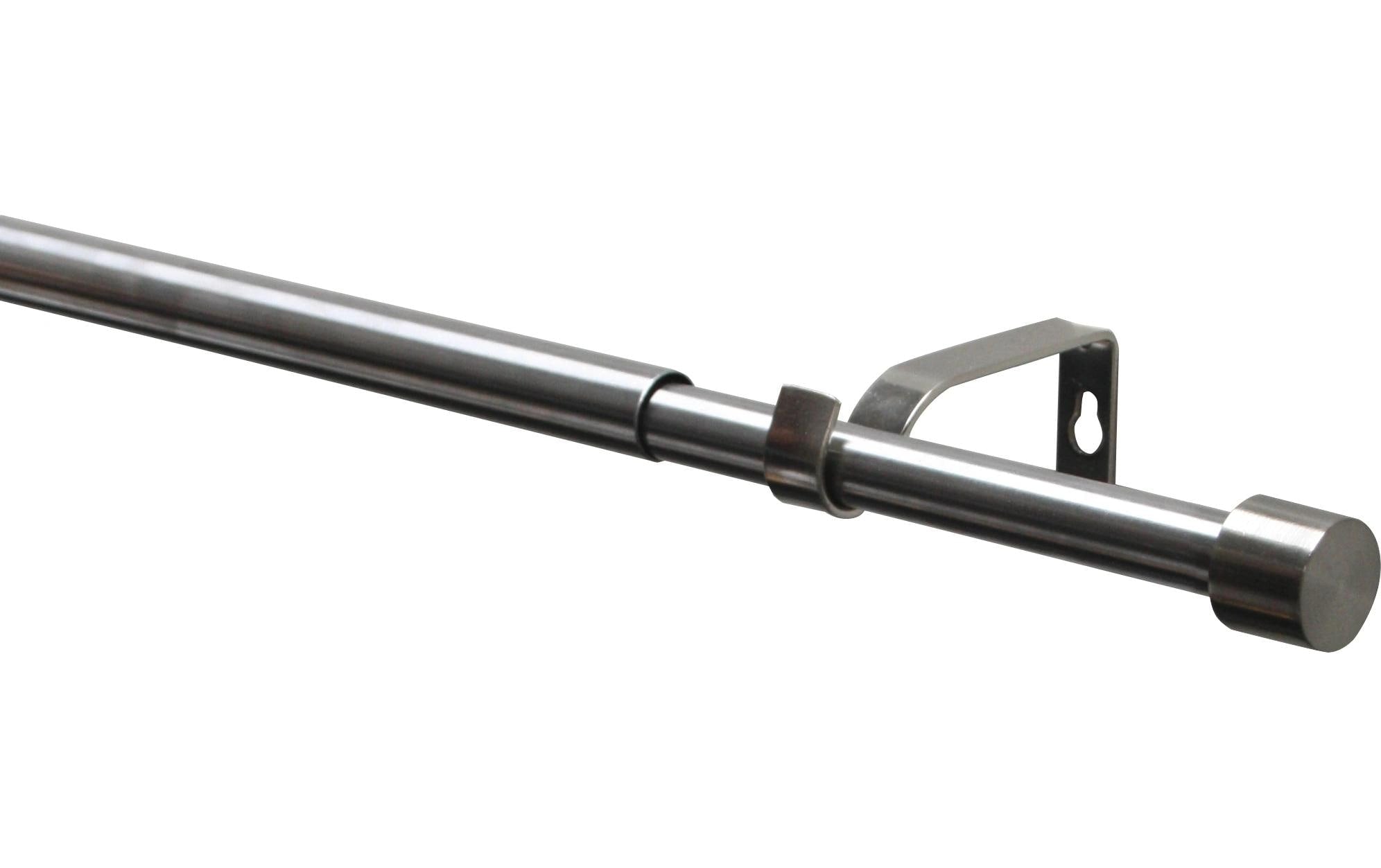 Gardinia Vorhangstange Set Kos Cap 1-Lauf 19/16 mm 120-210 cm