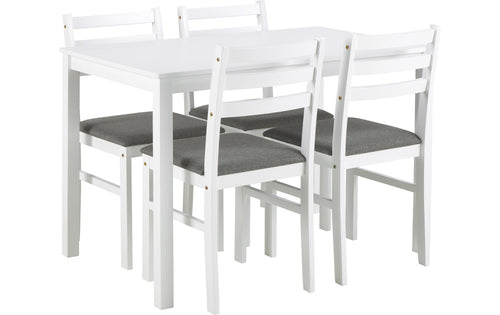 AC Design Esstisch-Set Alicante Weiss